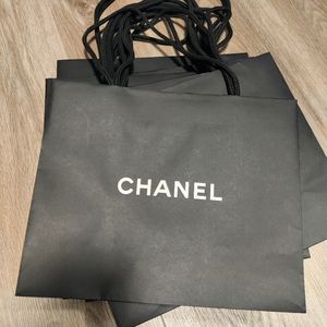 Authentic Chanel shopping paper bag